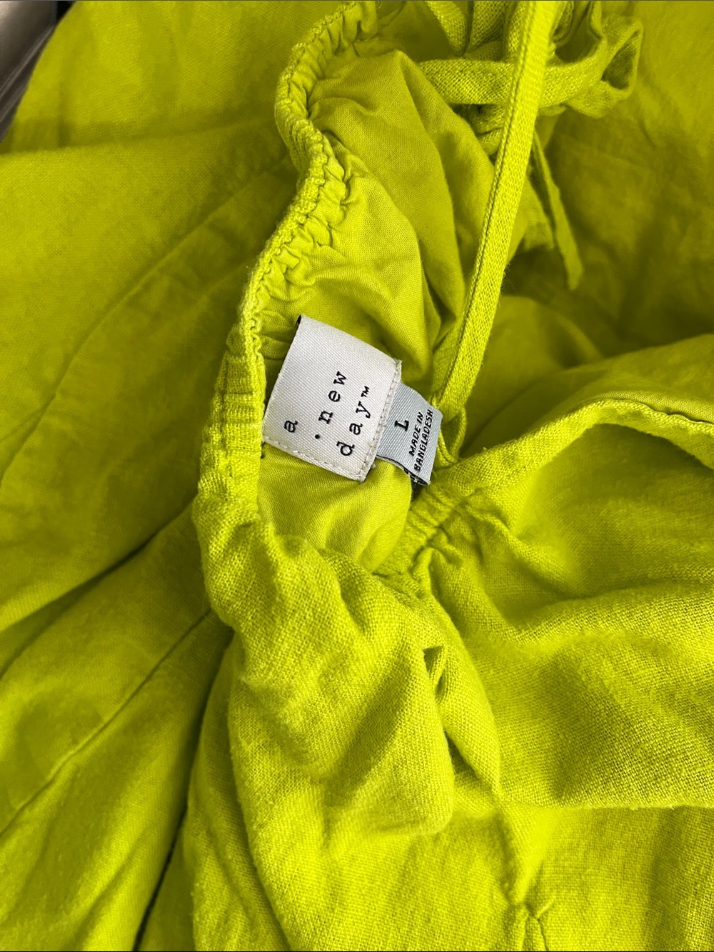 a new day Neon Lime Green Mini Dress - Picture 6 of 6